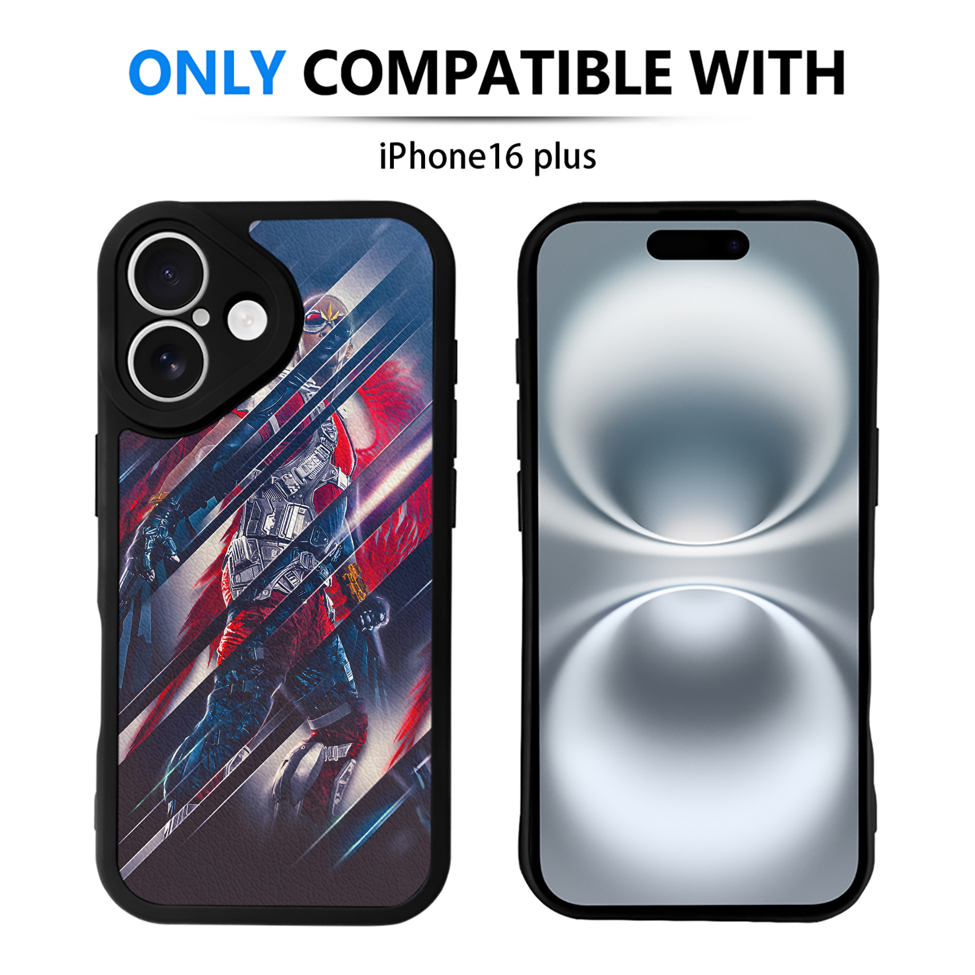 （画像用） アベンジャーズ The Avengers 【iPhone 16シリーズ対応】シリコンスマホケース（レザー調） 材質：シリコン